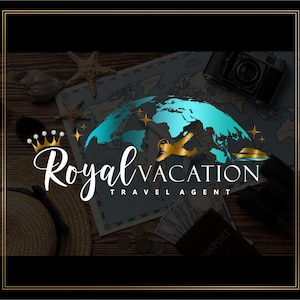 Travel logo, Adventure Branding Kit, Weltkarte Reisedesign, Reiseblogger, Globe, Reiseagent Visitenkarten, Flugzeug Logo, Tripagent 308