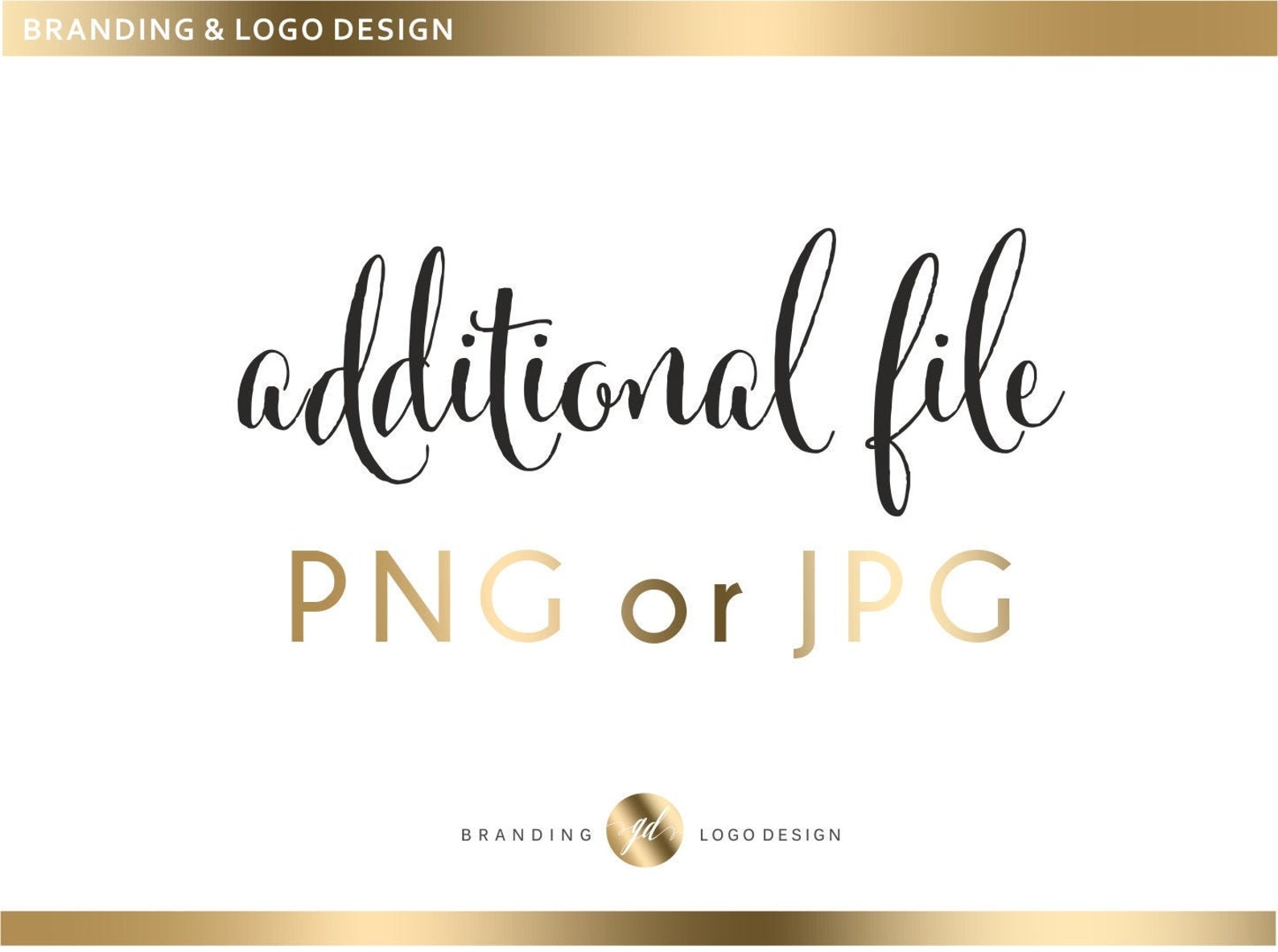 1 Additional File (JPG or PNG) to a Premade Logo Purchase - Etsy