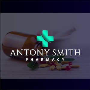 Pharmacy logo design, Health Logo package, Cross Branding Kit, Medical Custom package, Health care logo pakage, Herbal pharmacy logo kit 180