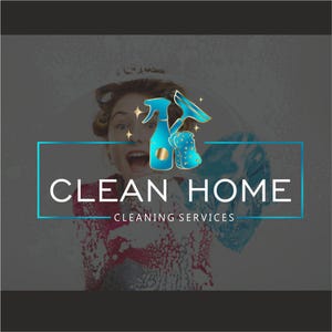 Cleaning logo design custom, Home service, Premade logo, House cleaning marketing kit Housekeeping logo Maid Logo, Windows Spray sponge 230