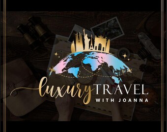 Logotipo de agência de viagens, Kit de Identidade Visual para Aventuras 297