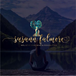 Logotipo de Psicología Terapéutica de Yoga, Diseño de logotipo de Coach de Vida Humana, Logotipo de Bienestar, Kit de Marca Espiritual, Consultoría de Salud Mental, Lujo 284