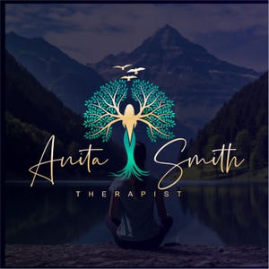 Woman tree silhouette logo design for Therapy Psychology, Holistic Life Coach 02