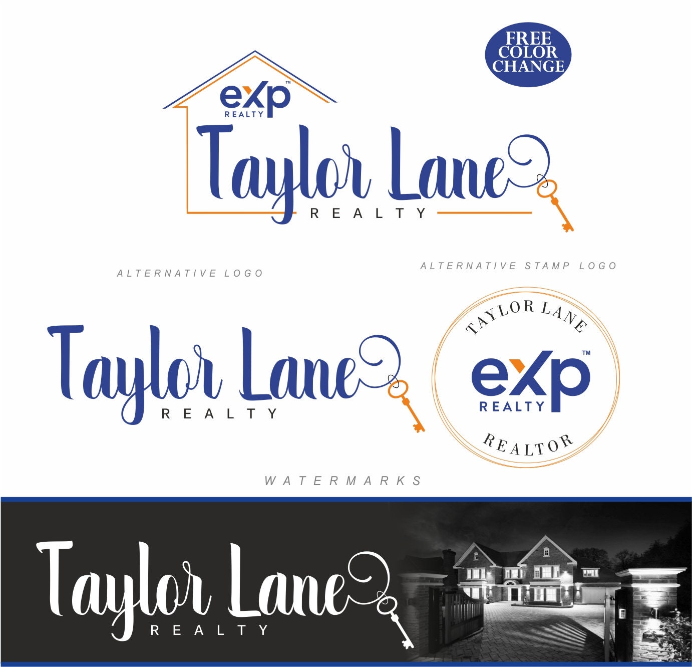 EXP Realtor Logo Real Estate Logo Design New EXP Realty Etsy