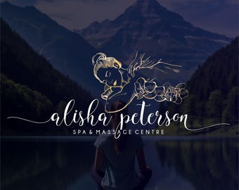 Custom Spa Logo Design, Wellness Branding Kit (Digital Files)