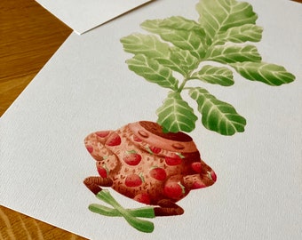 Estampado de plantas para el clima de suéter: ilustración botánica caprichosa