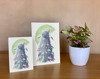 Ilustración de cabello de planta Syngonium – Impresión botánica