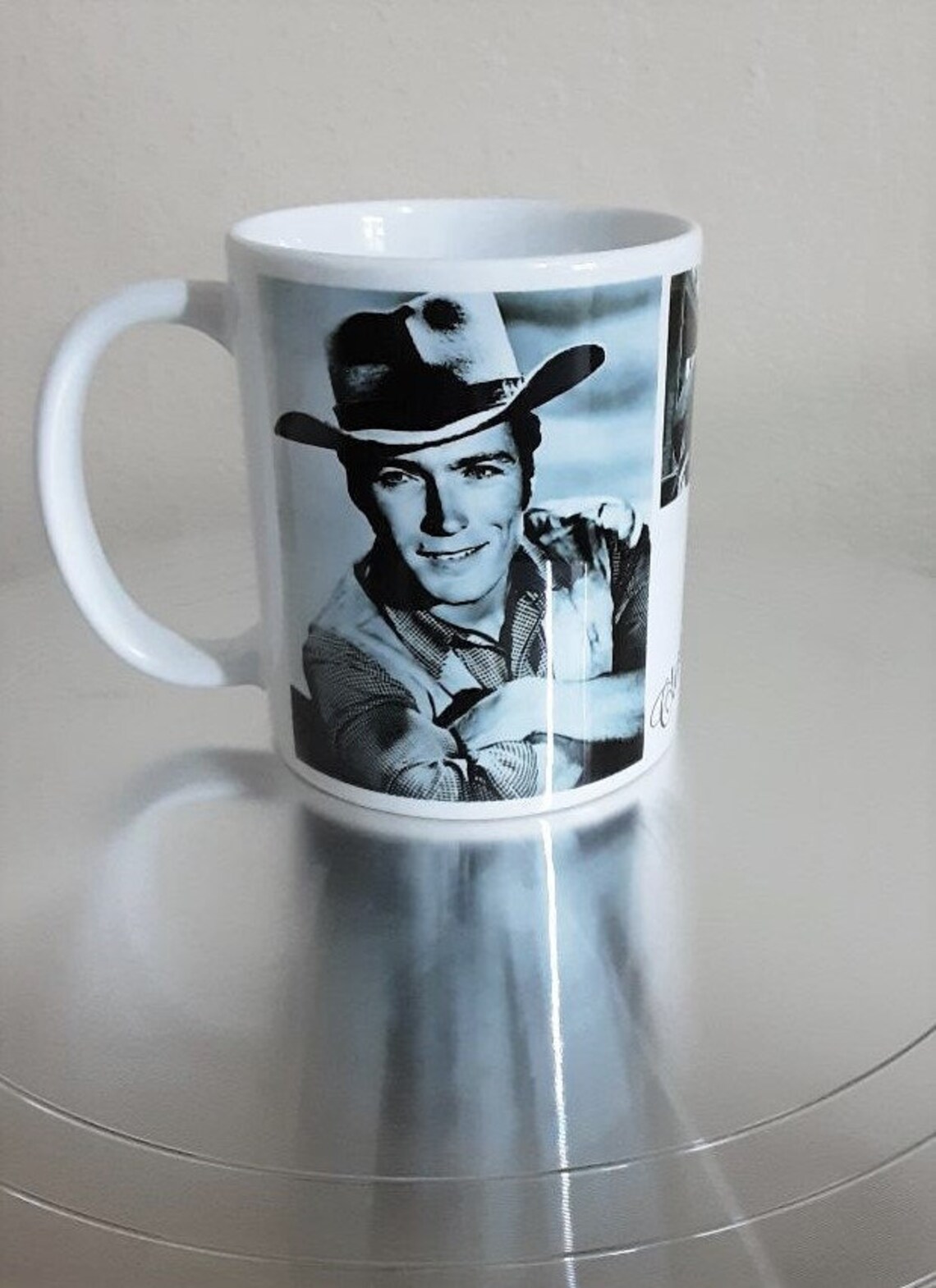 Clint Eastwood White Coffee Mug Gift Shop Film Stars of Etsy UK
