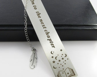 Stainless Steel Graduation Bookmark On To The Next Chapter Stars