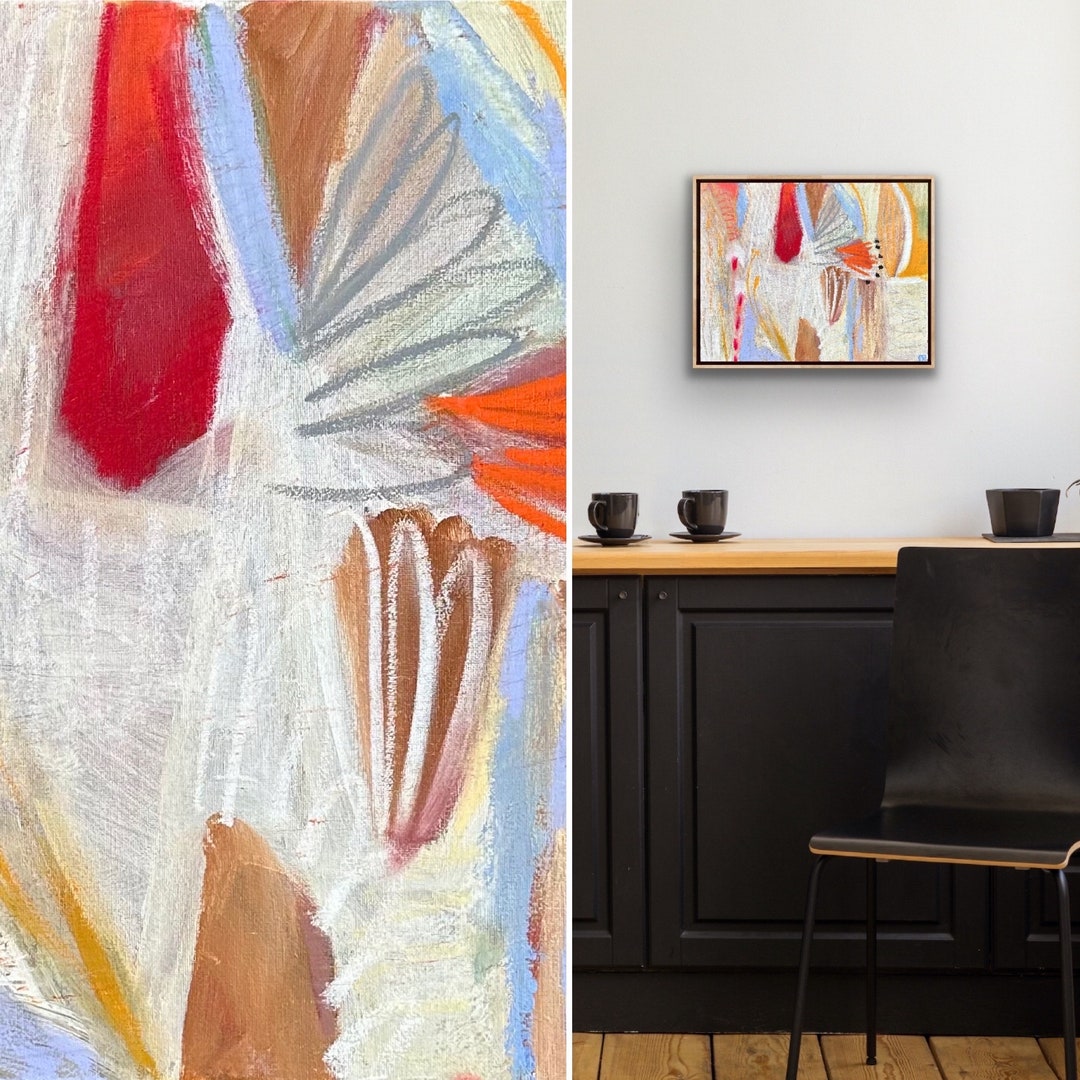 Abstract Floral 16x20 Original Hand Painted Abstract Landscape Scenery