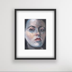 Kleines Portrait 150x200 Original Portrait Handgemaltes Original Handgemaltes Wohnkultur Wandbild