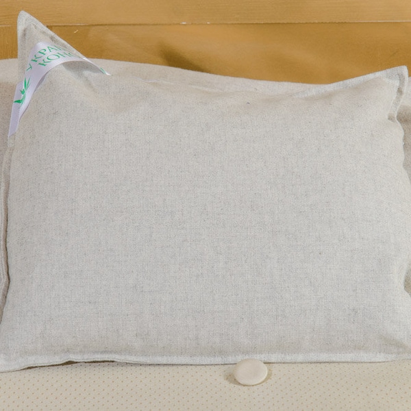 Hemp pillow with hemp filling and cover, 100% Organic, Natural Breathable Fabric, Comfort Sleeping (Many Sizes)