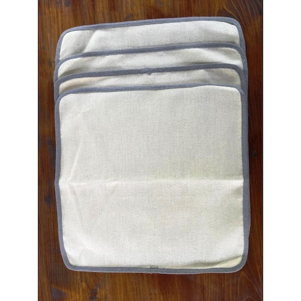 Set Hemp Tea Towels 40x40cm, 100% organic, natural, very durable fabric