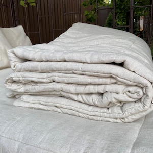 Hemp comforter, different warmness levels, 100% Organic Blanket, Natural Breathable Fabric, Comfort Sleeping (Many Sizes)