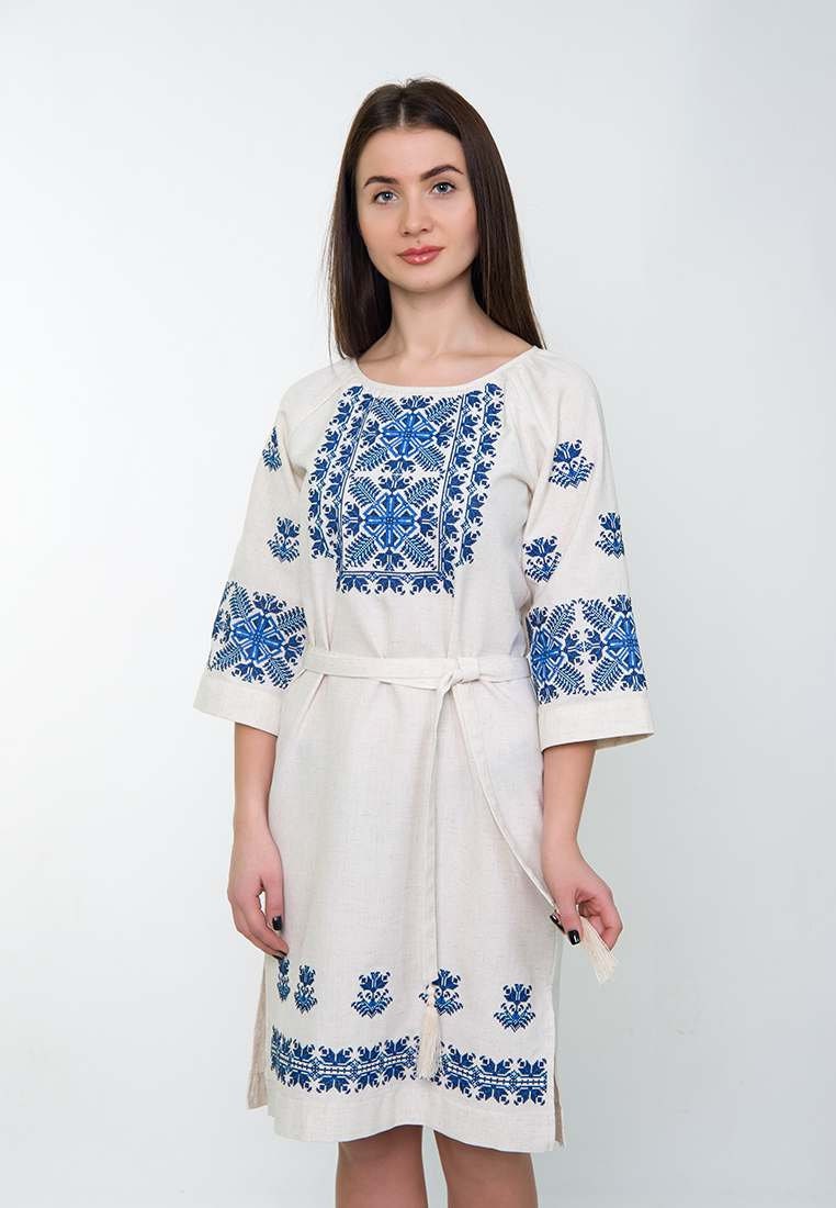 Embroidered Dress Vyshyvanka Ukrainian Pattern with real | Etsy