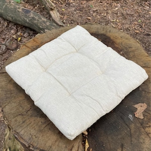 Chair Pillows hemp, 40x40cm, 100% organic, natural, very durable fabric