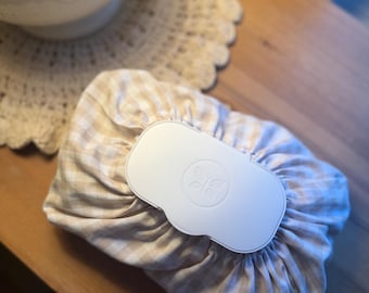Gingham Baby wipe cover