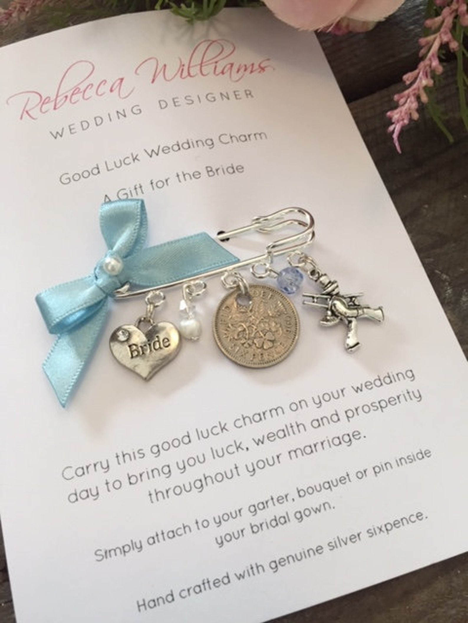 Good Luck Charm Wedding Bouquet Charm Good Luck Gift for the Etsy UK
