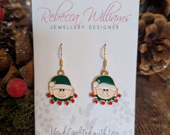 Jultomtens julörhängen: Fräcka jultomtar i sterlingsilver, smycken
