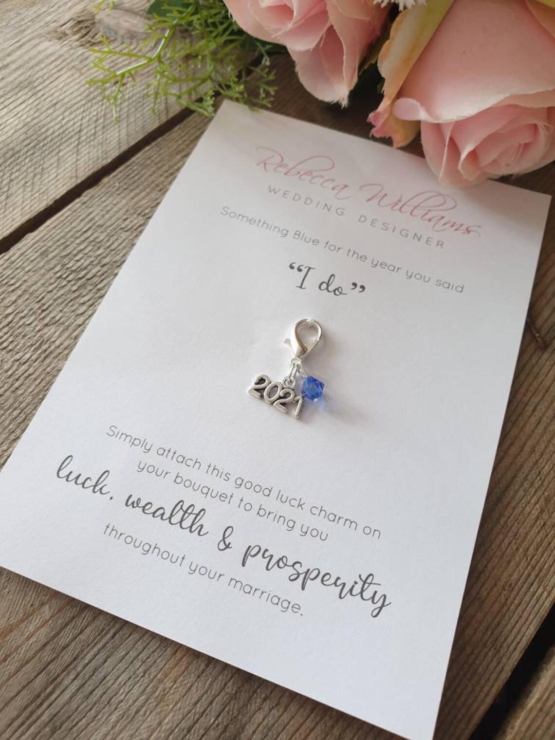 Hochzeit Glücksbringer Etwas Blaues Hochzeitsjahr Memento Etsy
