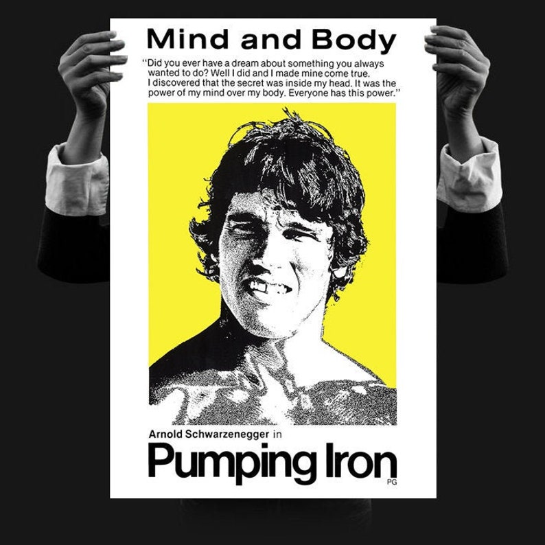 Pumping Iron Arnie Classic Large Movie Poster Art Print A0 A1 A2 A3 A4 Maxi