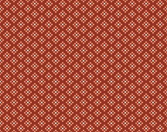 Rust Squares  (Half Yard Cuts)  |  Santa Fe Collection  |  Riley Blake Designs