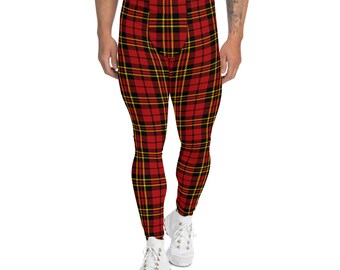 tartan gym leggings