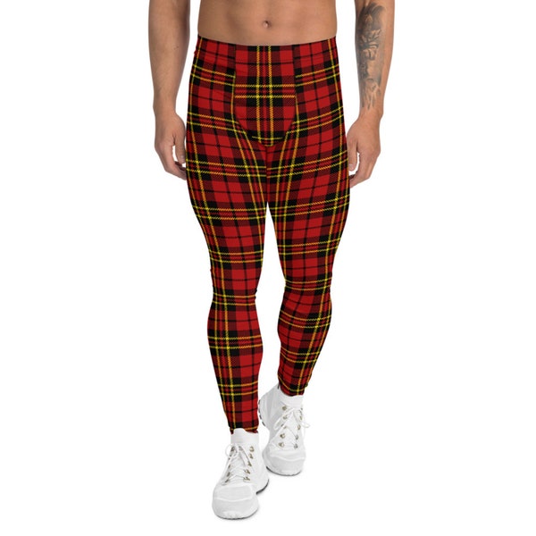Tartan Red Plaid Men's Leggings main image 0