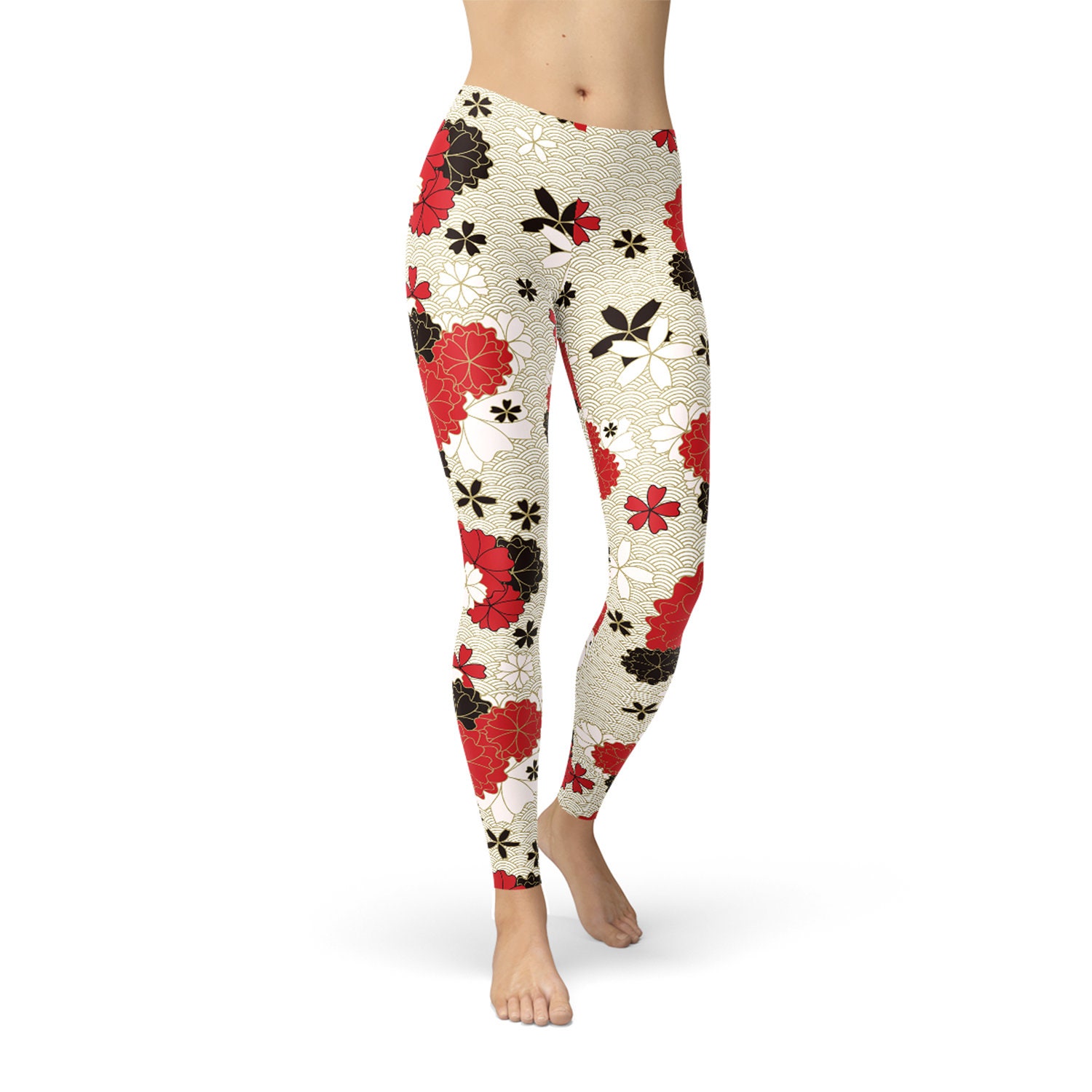 Cherry Blossom Leggings for Women 