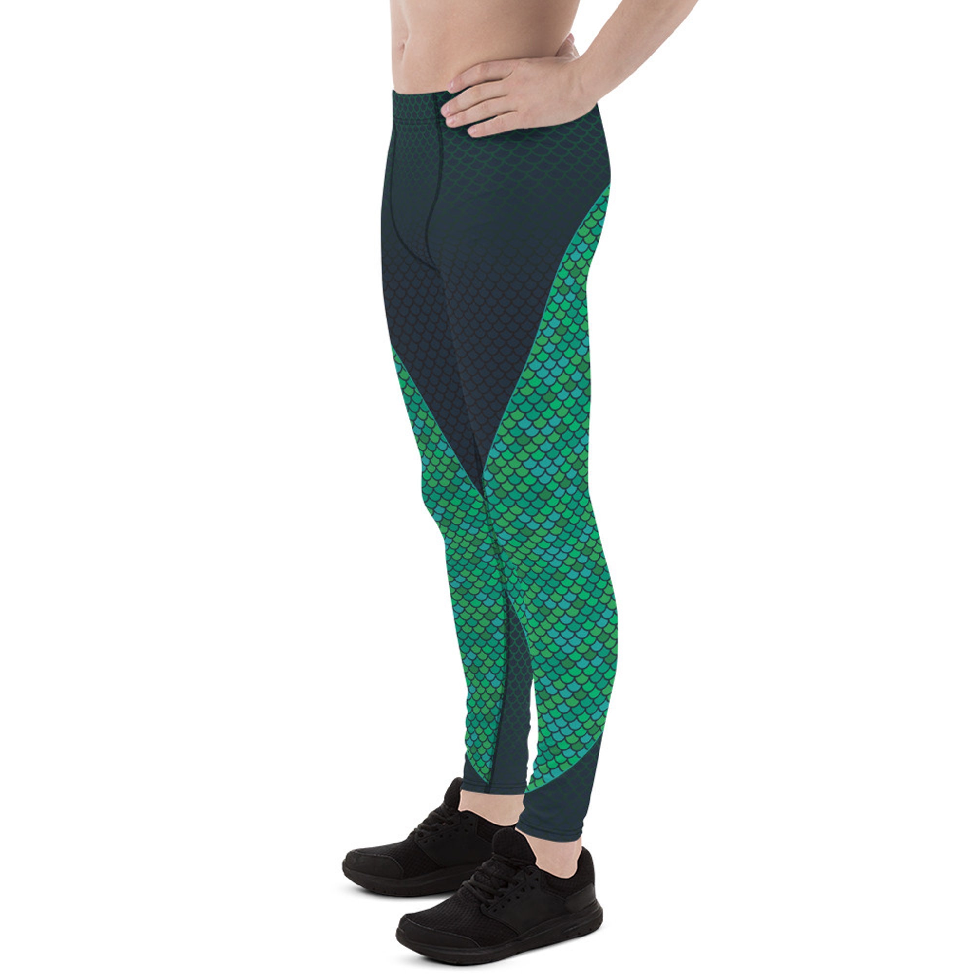Mens fish top scale leggings