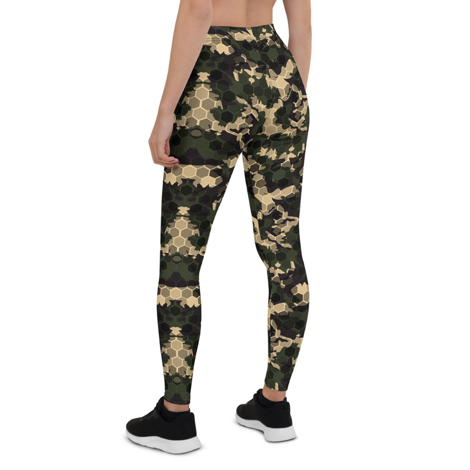 Army Camo Leggings for Women Printed Camouflage Green Leggings W