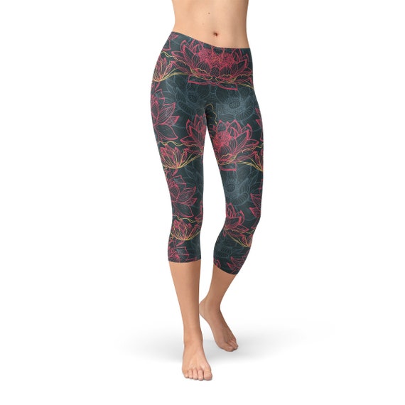lotus flower yoga pants