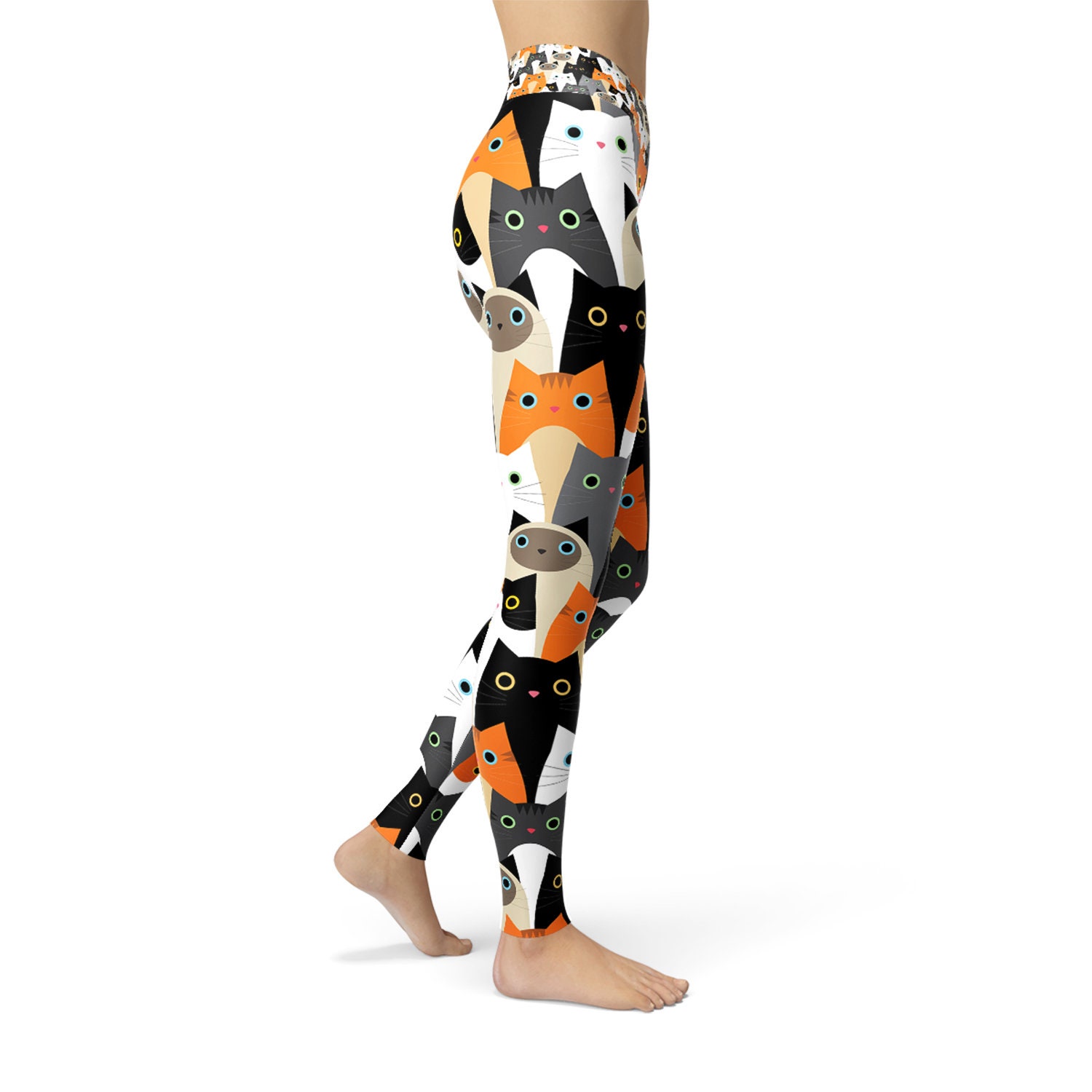 Cat Yoga Leggings for Women High Waisted Workout Pants All - Etsy