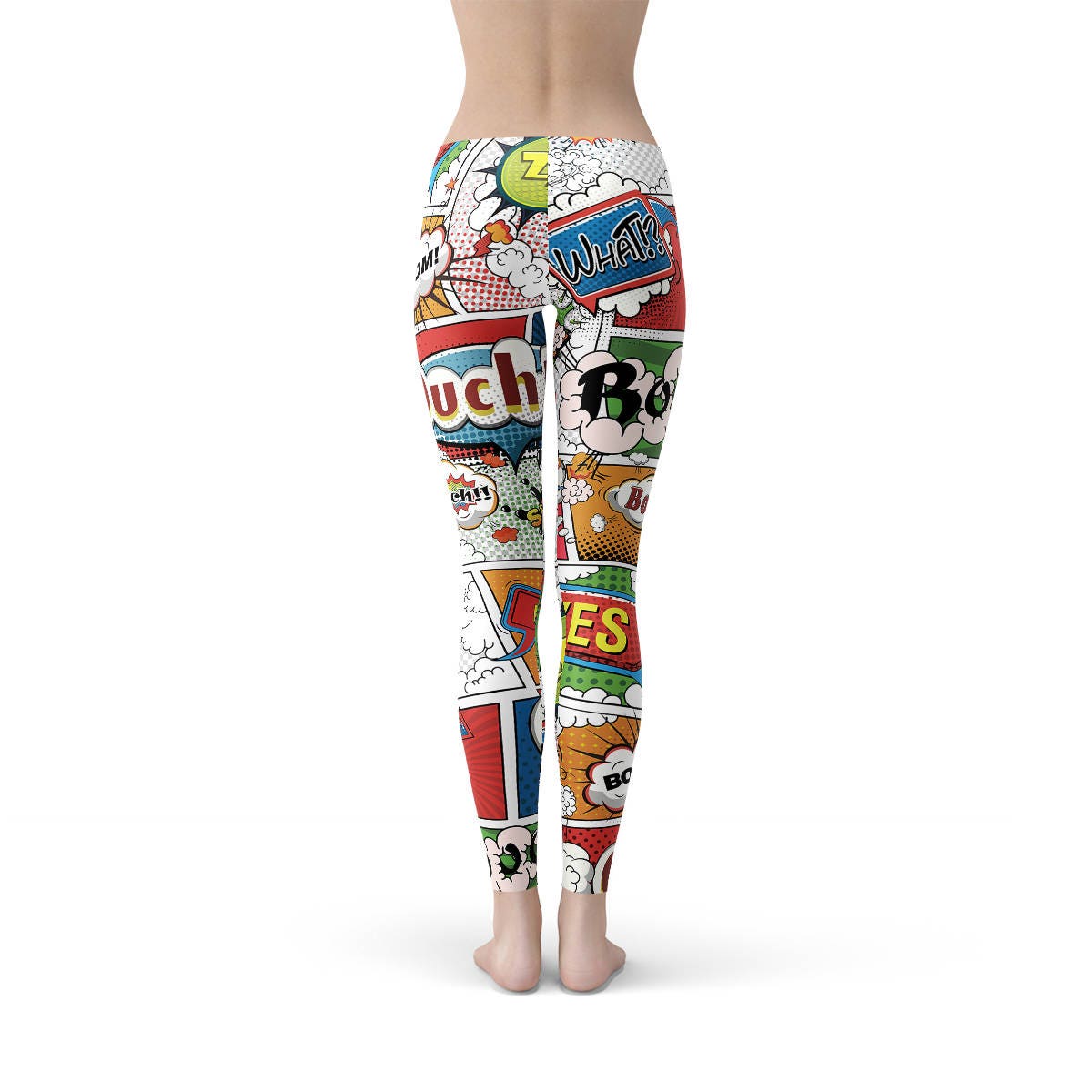 Comic Book Leggings Comic Print Leggings Cartoon Character Etsy