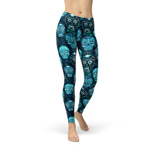 Skull leggings workout Clearance