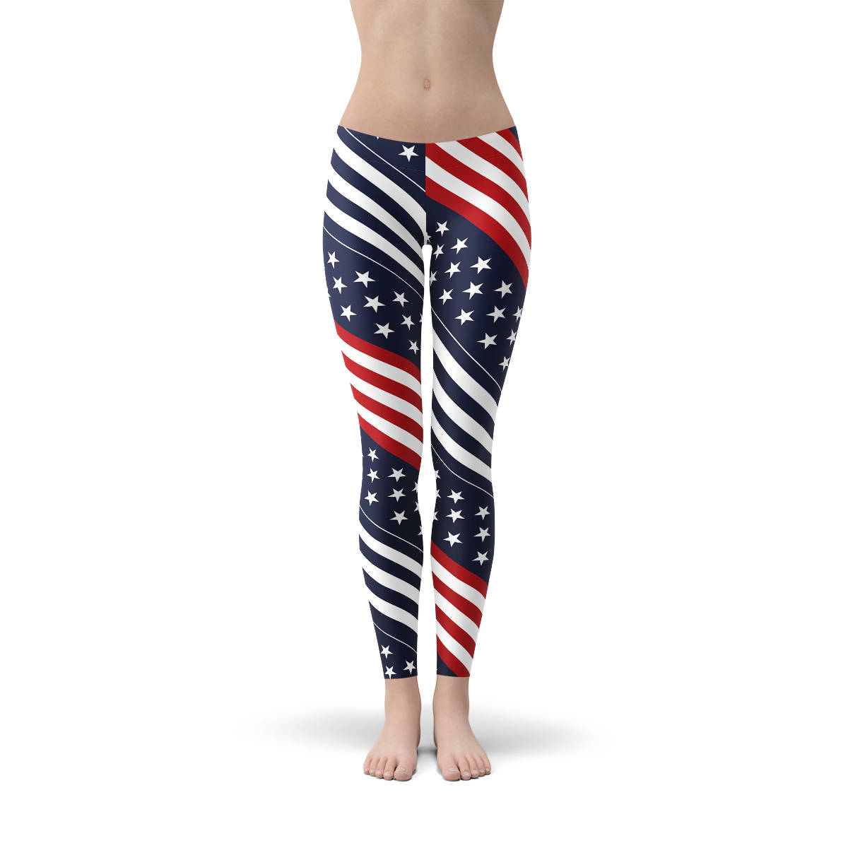 USA Flag Patterned Leggings American Flag Leggings | Etsy