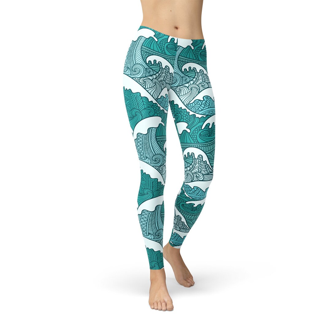 Seagull Pattern Print Women Leggings