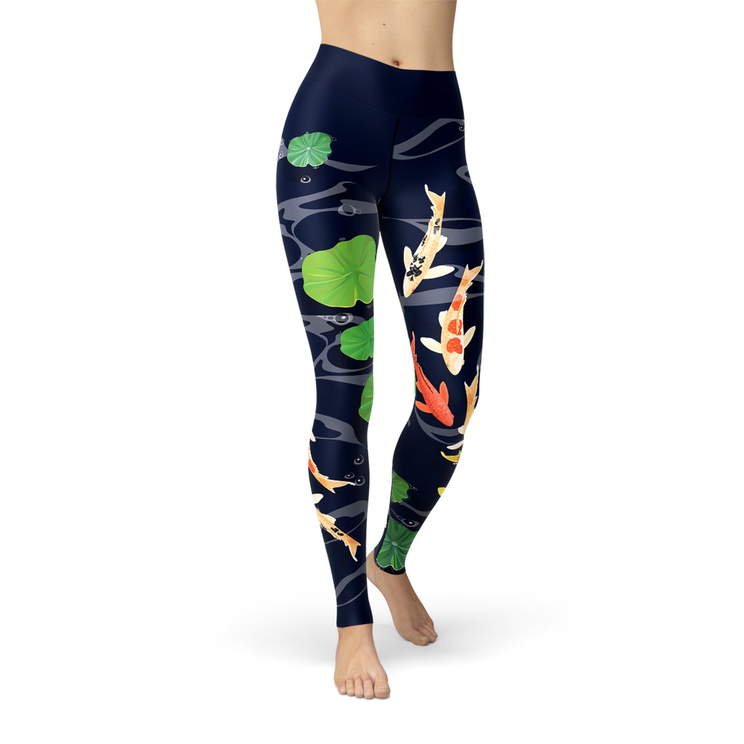 Butterfly Koi Fish in Pond Yoga 
