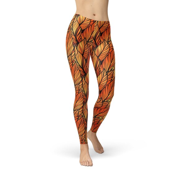 Fall Leaves Leggings Fall Colored 