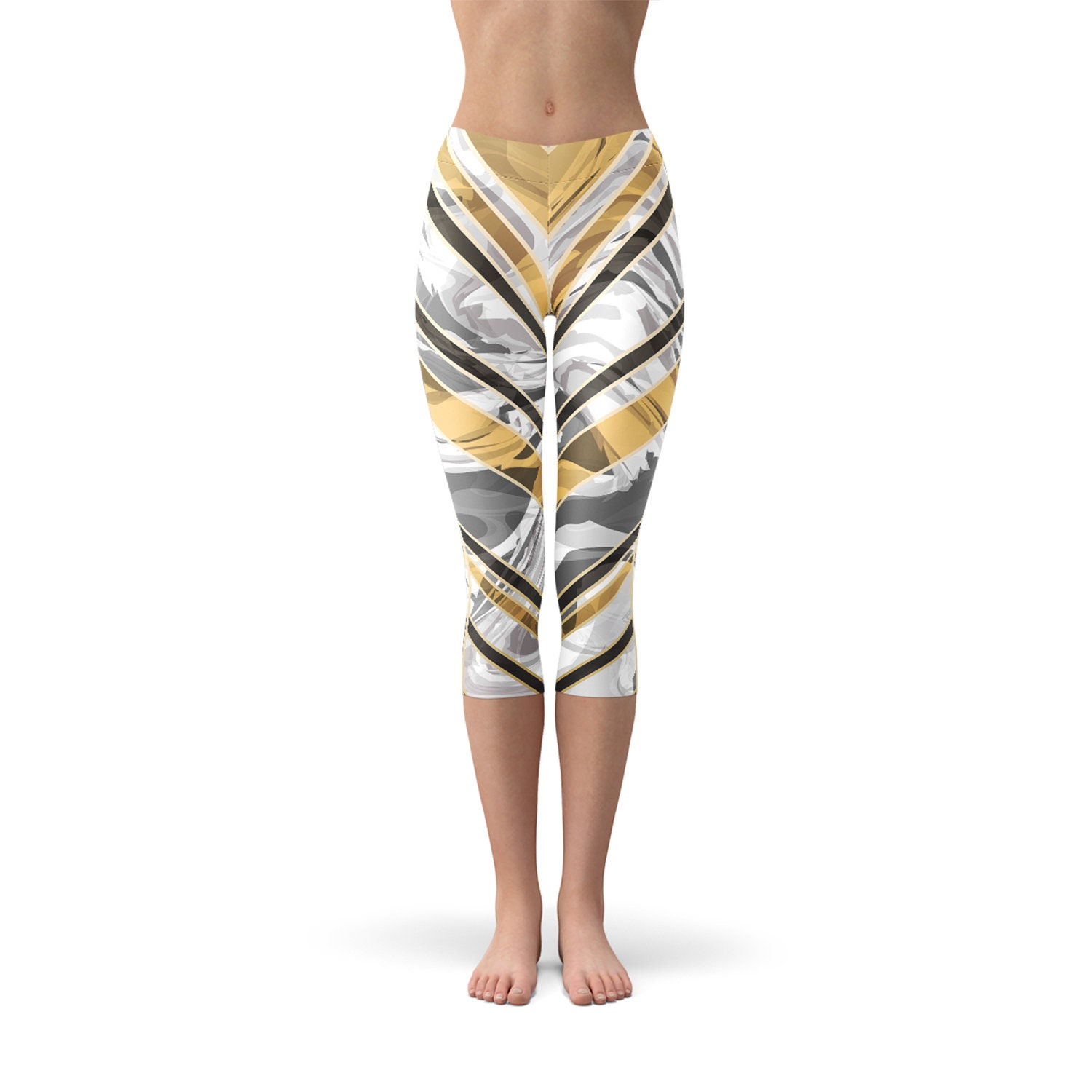 Women Womens White Capri Leggings 