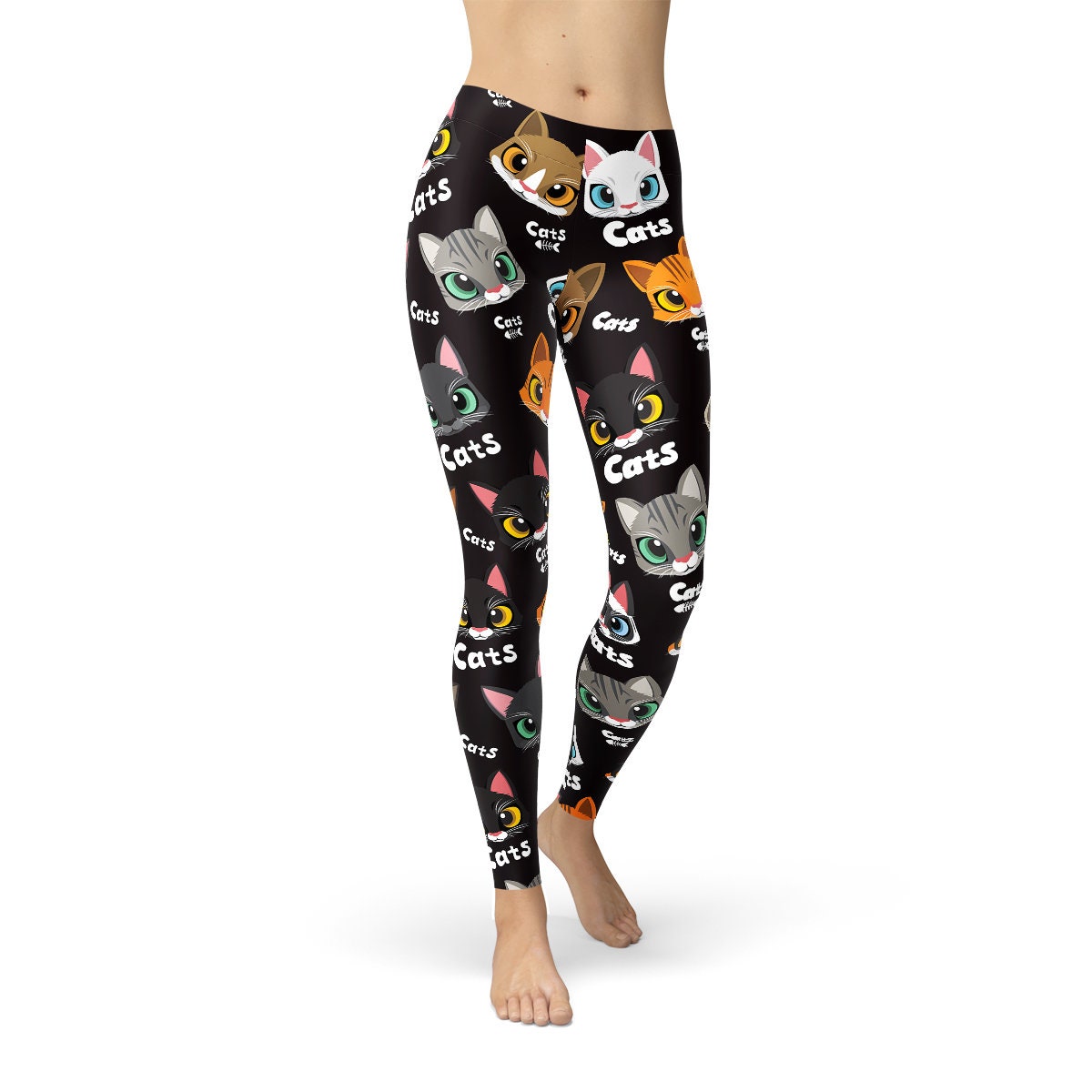 Cat Leggings for Women Crazy Cat Lady 