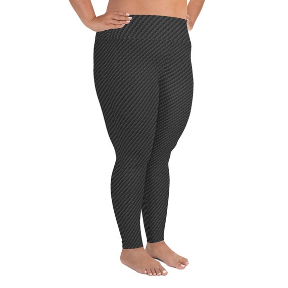 Carbon Fiber Plus Size Leggings for Women High Waisted Pants W/ High  Performance Print Non See Through Perfect for Yoga, Running and Workout 