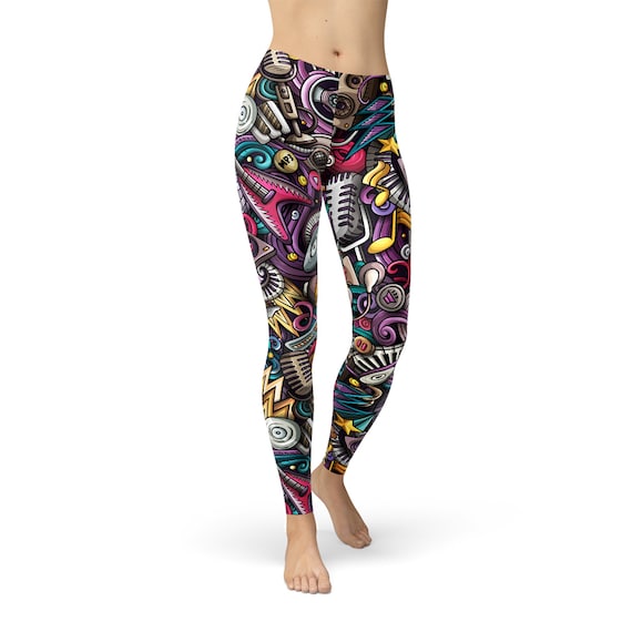 Grunge Leggings for Women All Over Print Womens 80s Leggings, Disco Leggings,  80s Pants, Disco Pants, Festival Pants, Festival Leggings -  Australia