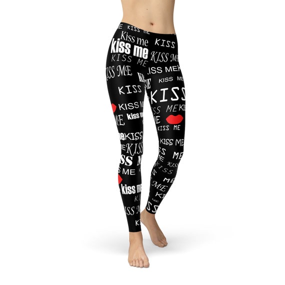 Buy Valentines Day Leggings for Women Womens Black Leggings