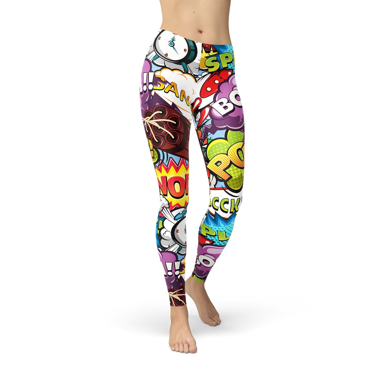 Maori Tattoo Capri Leggings White Capris With Tribal Polynesian Tattoo  Print Perfect for Running Tights, Capri Yoga Pants or Gym Leggings 