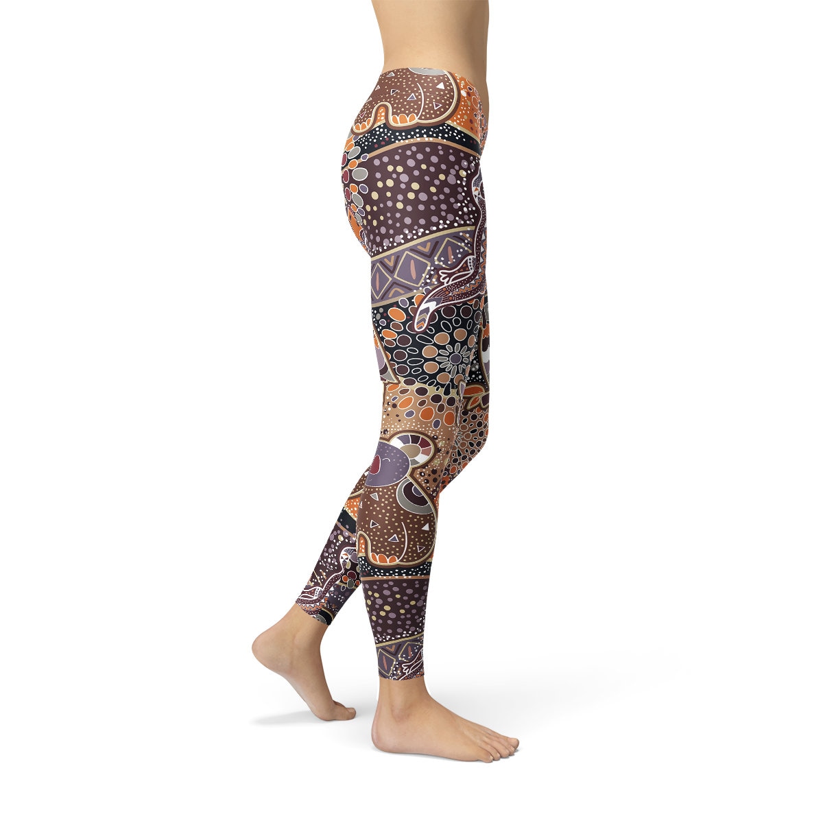 Womens Aboriginal Dreamtime Capri Leggings main image 1