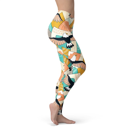 Buy American Eagle Printed Leggings Leggings for Women Featuring Mountain  Art Background With Bald Eagle Flying, Perfect Sports Leggings Gift Online  in India 
