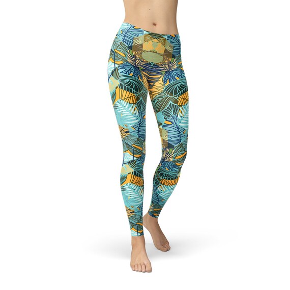 patterned yoga pants