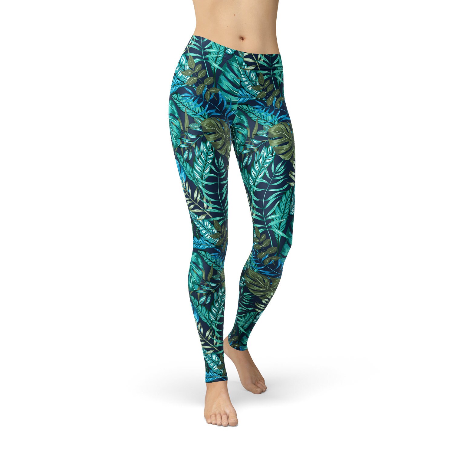 palm leaf leggings