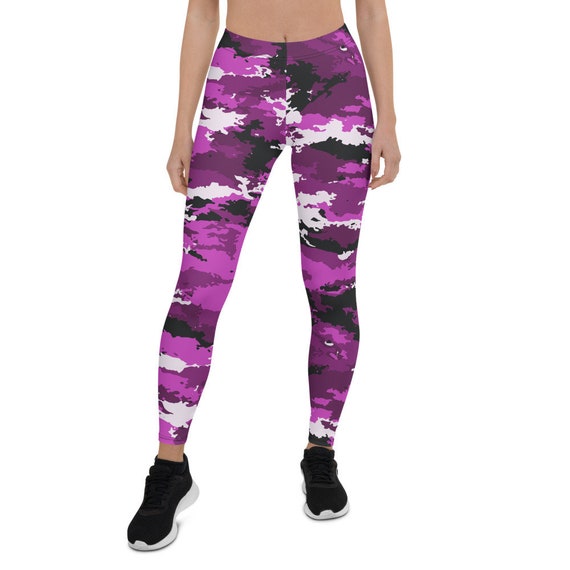 Old Navy Leggings Active High-Waisted Elevated Pink Tropical